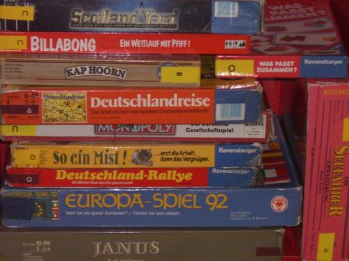 Stapel mit Gesellschaftsspielen