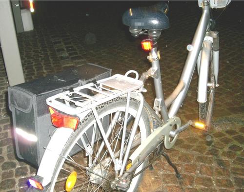 Fahrrad mit Beleuchtung